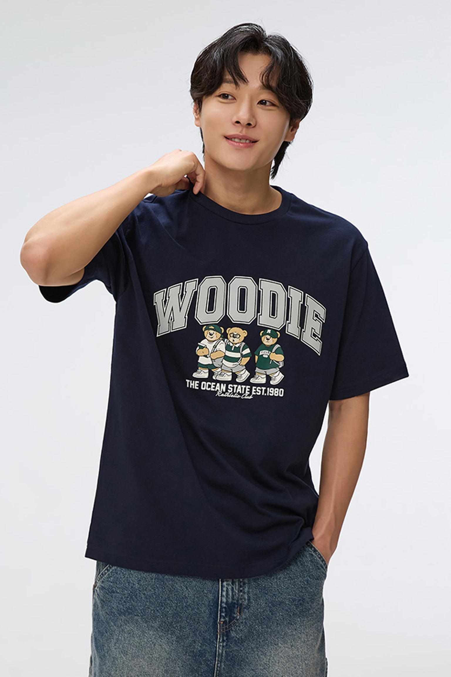 SPAO Men Short Sleeve Woodie T-Shirt