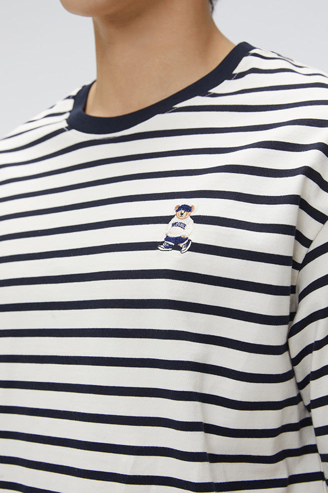 SPAO Men Short Sleeve Woodie Stripe Tee