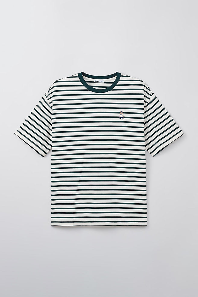 SPAO Men Short Sleeve Woodie Stripe Tee