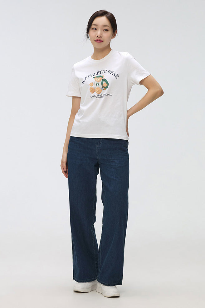 SPAO Women Short Sleeve Woodie Tee