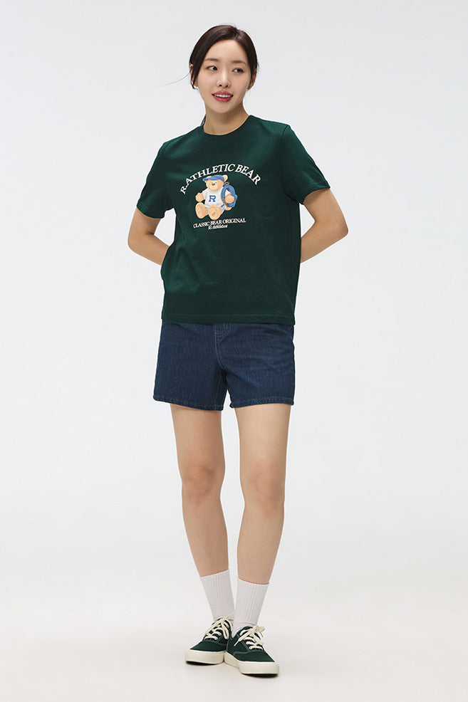 SPAO Women Short Sleeve Woodie Tee