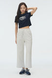 SPAO Women Short Sleeve Woodie Crop T Shirt
