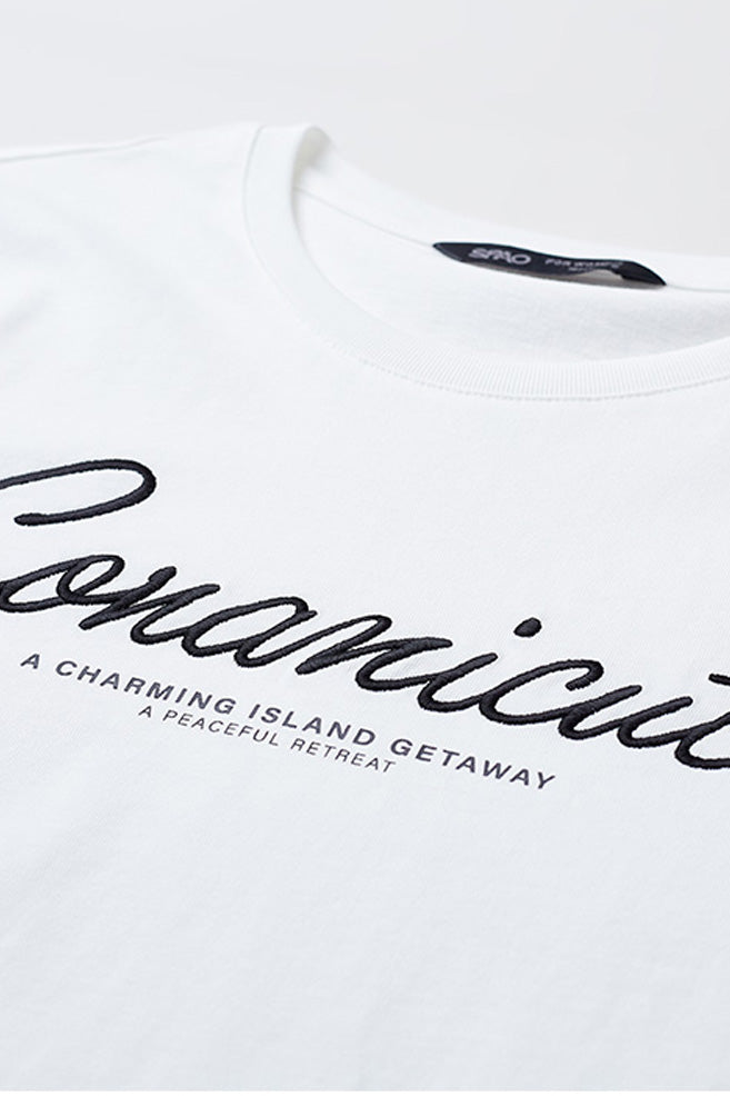 Women Short Sleeve Conanicut Embroidered Tee