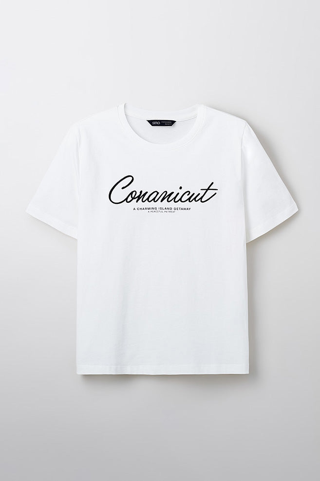 Women Short Sleeve Conanicut Embroidered Tee