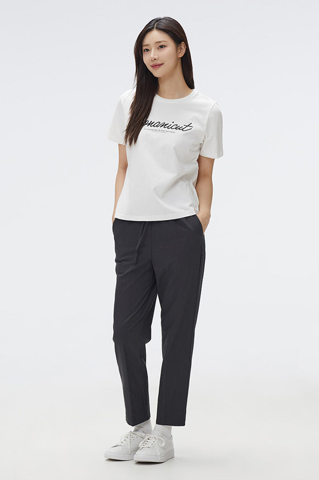 Women Short Sleeve Conanicut Embroidered Tee