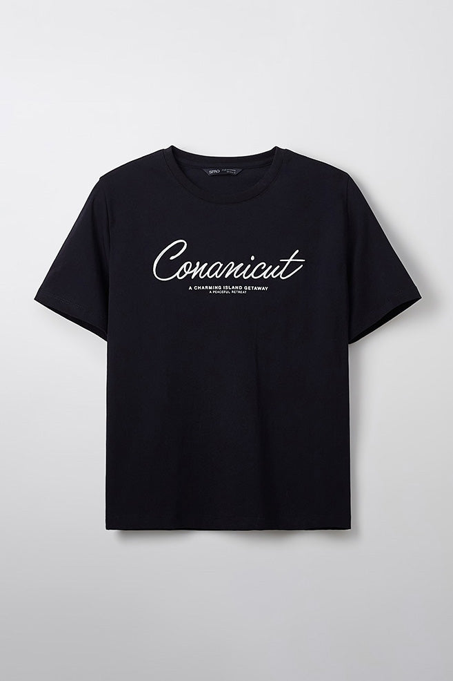 Women Short Sleeve Conanicut Embroidered Tee