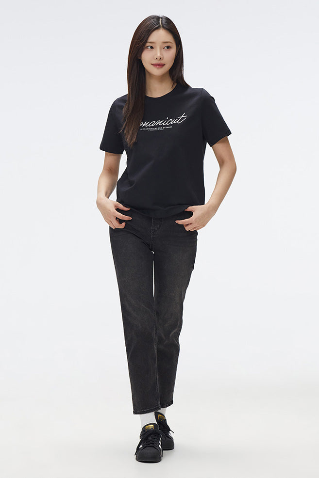 Women Short Sleeve Conanicut Embroidered Tee