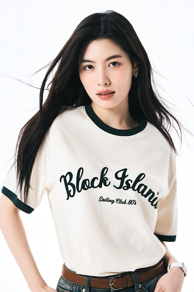 Men Short Sleeve Ringer Tee