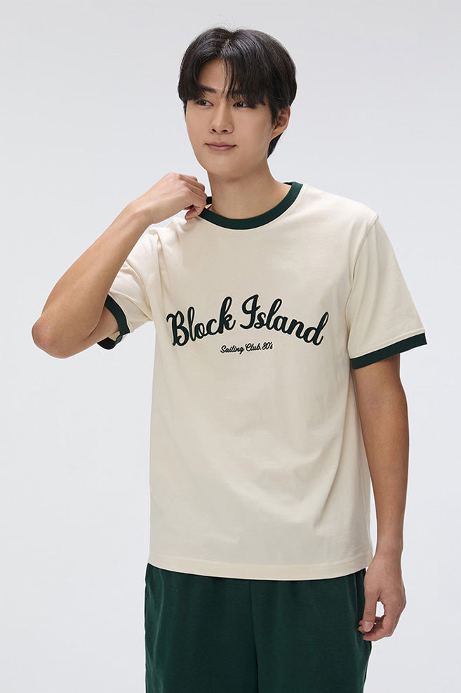 Men Short Sleeve Ringer Tee