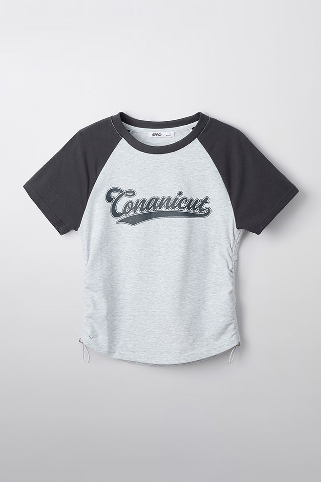 SPAO Women Short Sleeve Raglan Crop Tee