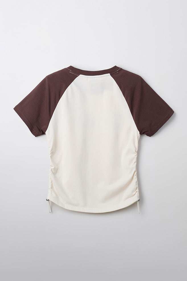 SPAO Women Short Sleeve Raglan Crop Tee