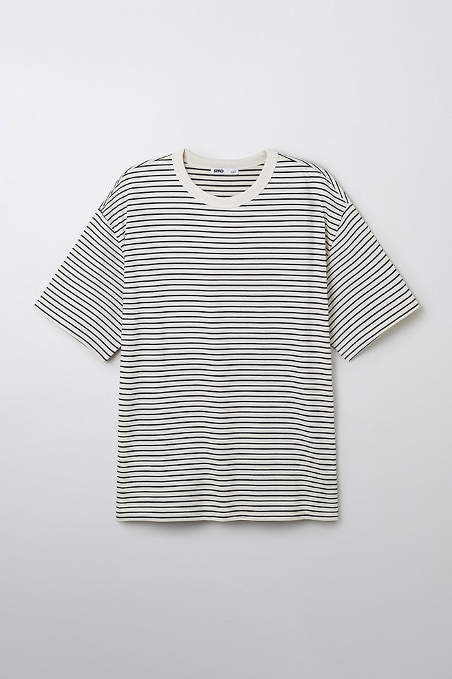 SPAO Men Short Sleeve Stripe Tee