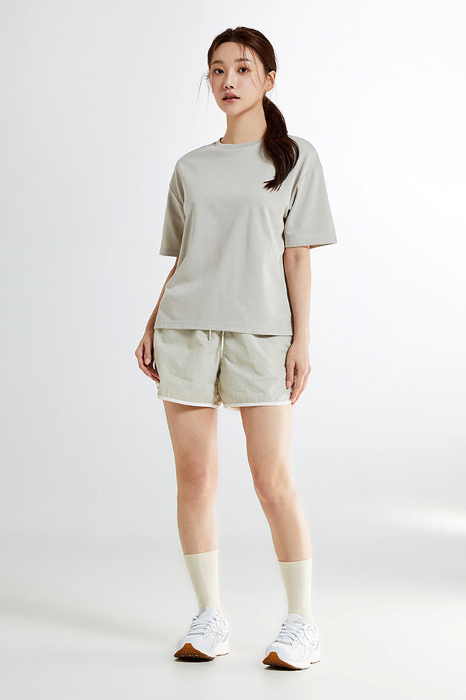 Women Short Sleeve Cool Cotton Oversized Tee