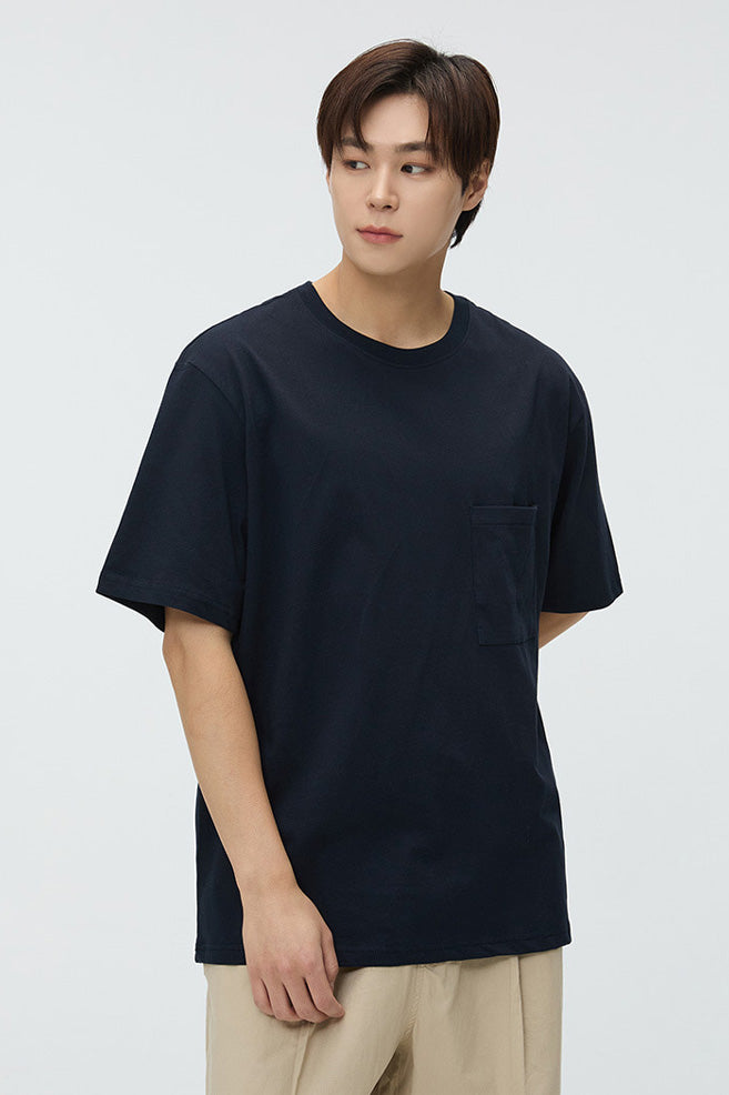 SPAO Men Short Sleeve Overfit Pocket Tee