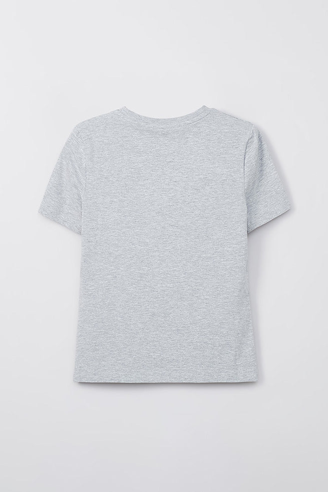 Women Short Sleeve Semi Crop Tee