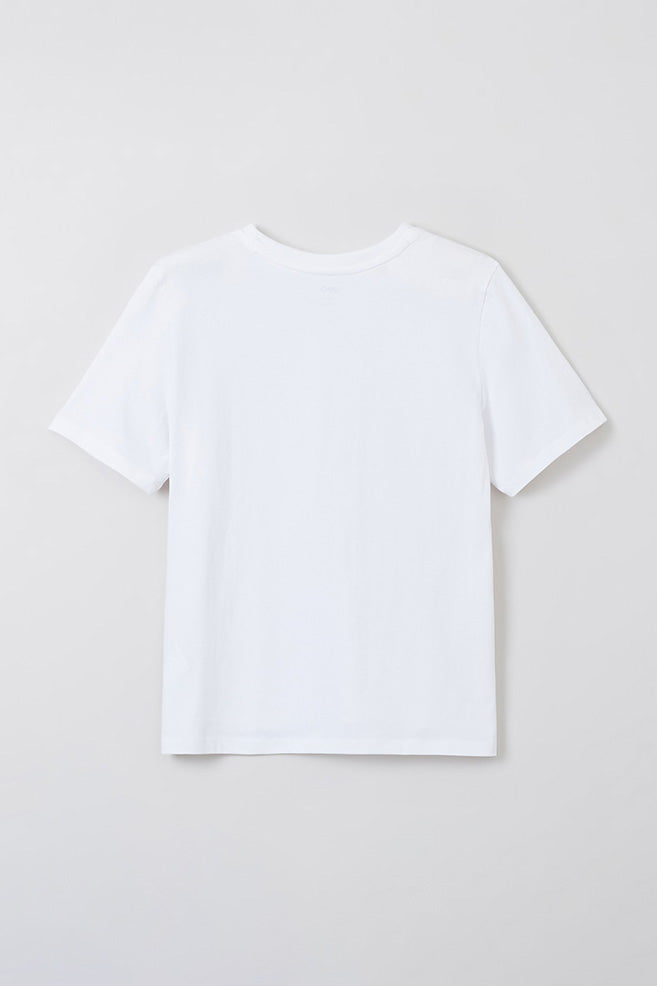 Women Short Sleeve Semi Crop Loose Tee