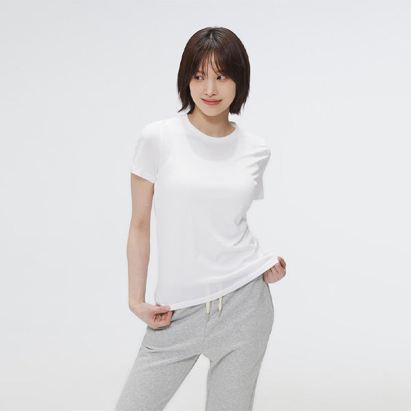 SPAO Women Short Sleeve Supima Tee SPRWF25G03 White