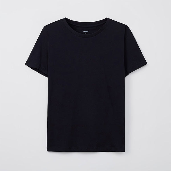 SPAO Women Short Sleeve Supima Tee SPRWF25G03 Black