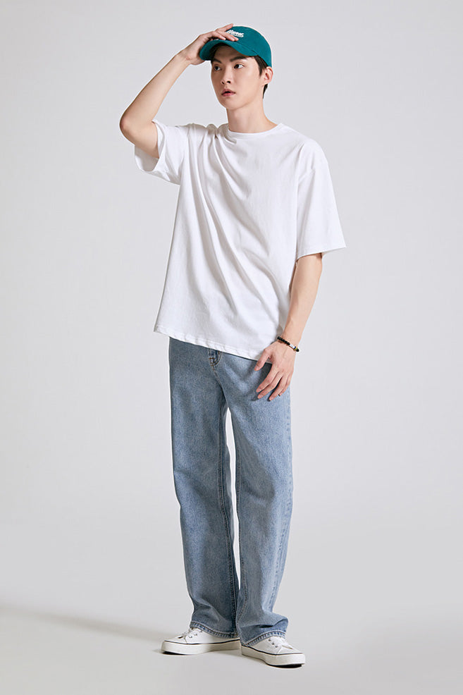 Men 2 Pack Short Sleeve Loose Fit Tees