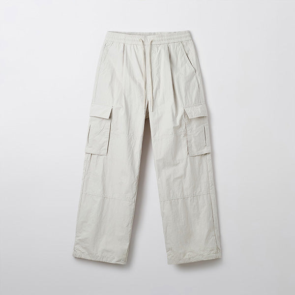 SPAO Men Cargo Wide Pants SPTCF23C04 Khaki