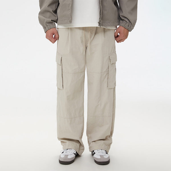 SPAO Men Cargo Wide Pants SPTCF23C04 L/Beige