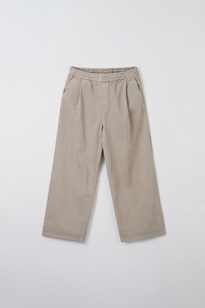 Men Pigment Wide Banding Pants