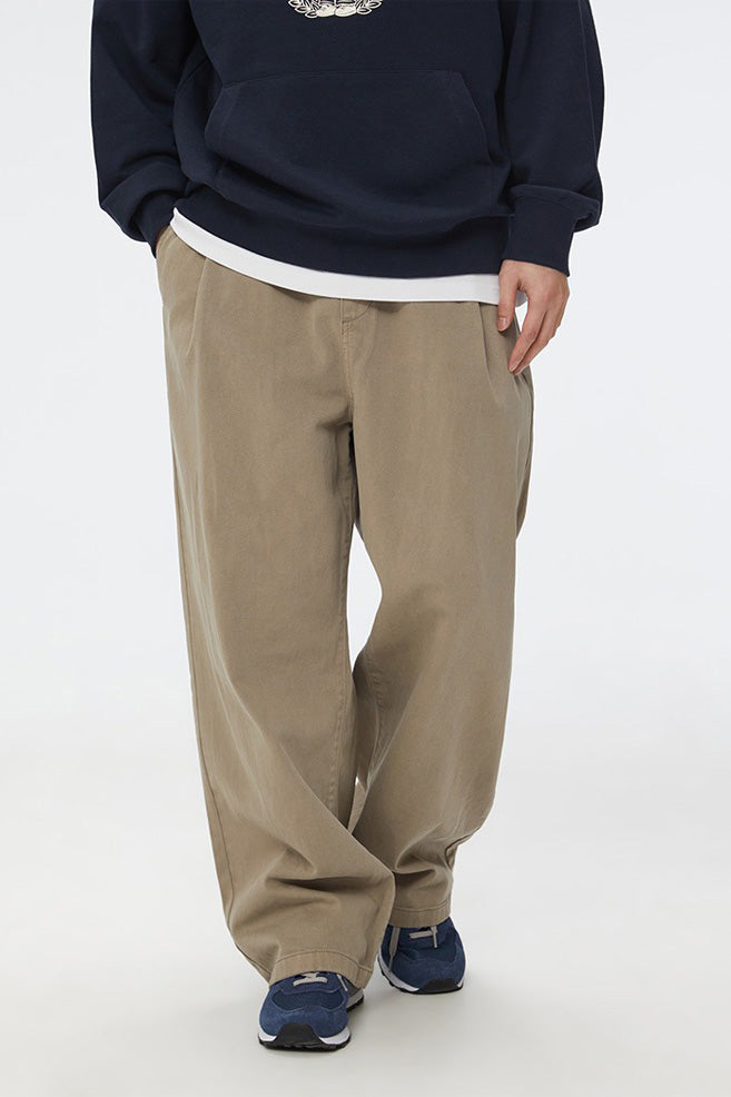Men Pigment Wide Banding Pants