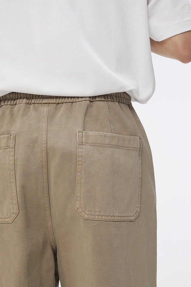 Men Pigment Wide Banding Pants