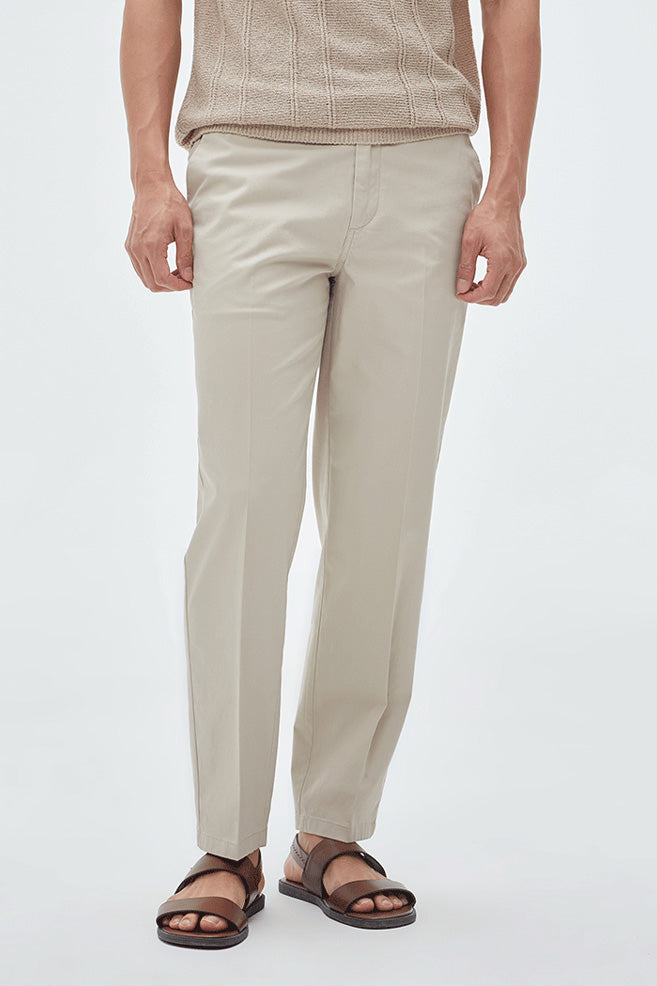 Men Lightweight Ankle Tapered Chino Pants