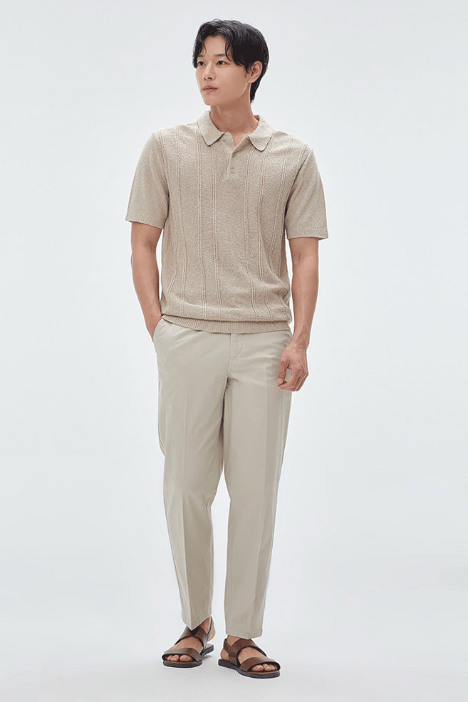 Men Lightweight Ankle Tapered Chino Pants