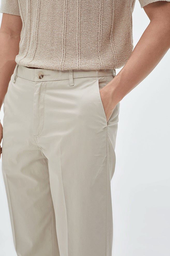 Men Lightweight Ankle Tapered Chino Pants