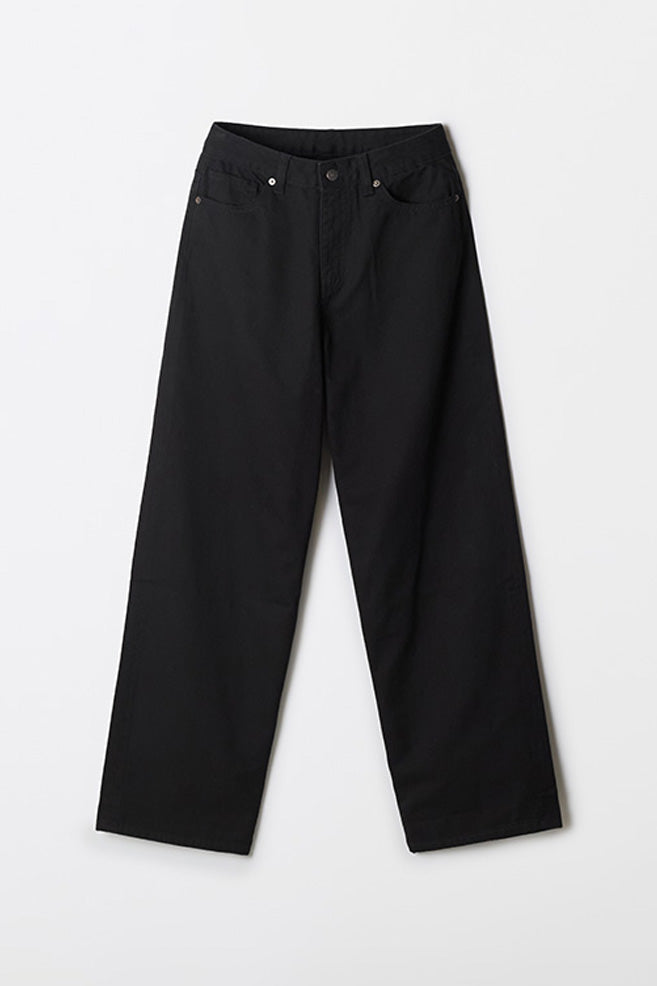 Women Cotton Twill Wide Pants