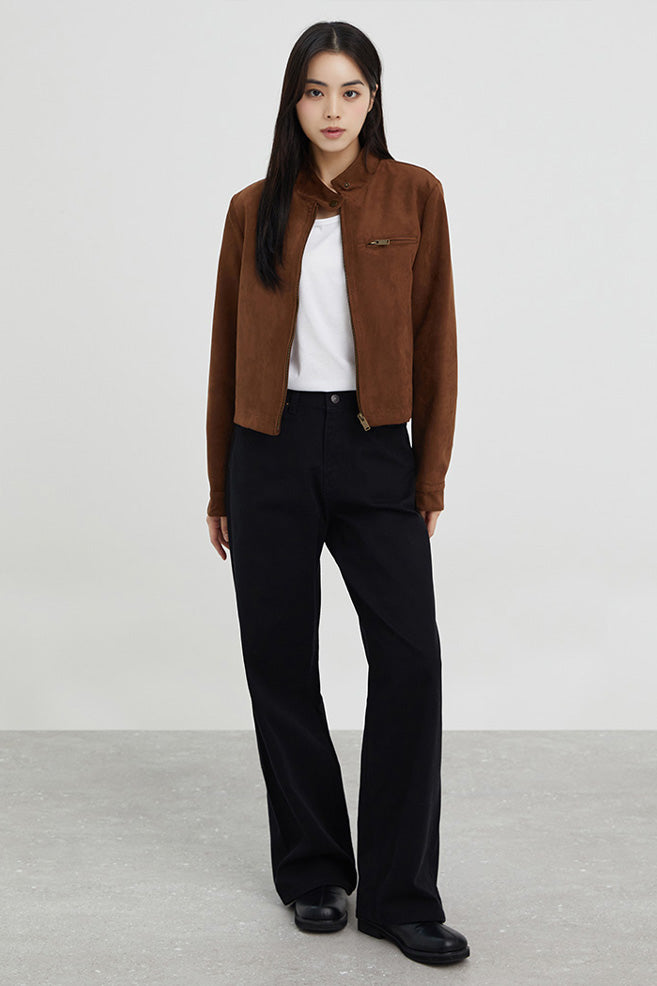 Women Cotton Twill Wide Pants