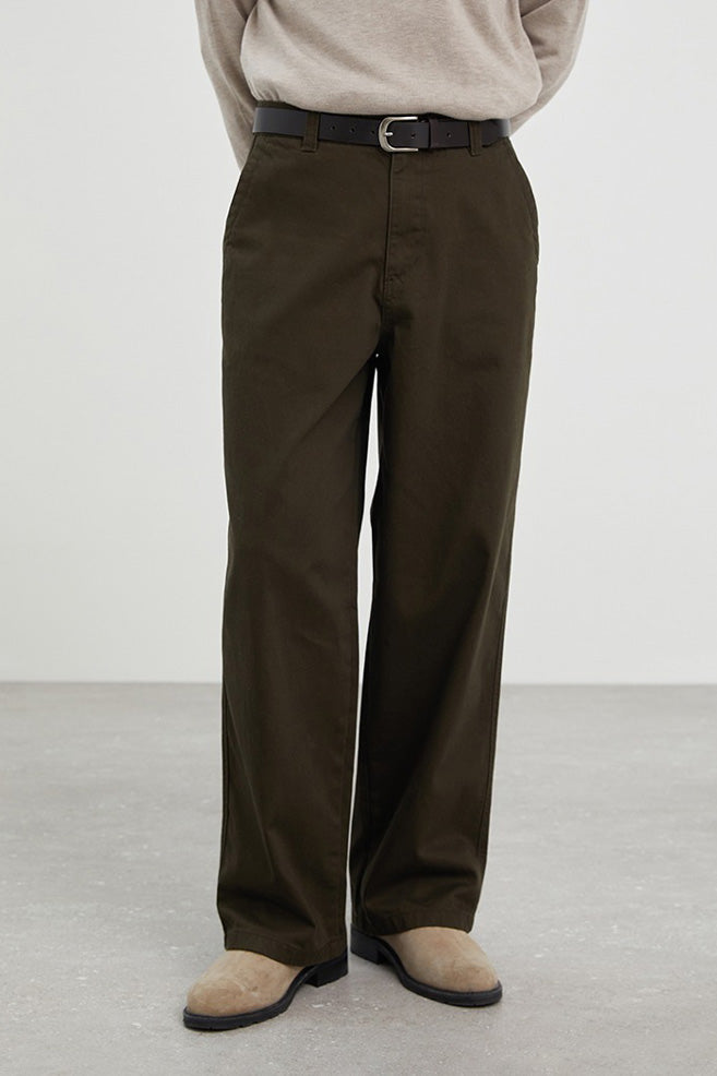 Men Wide Chino Pants