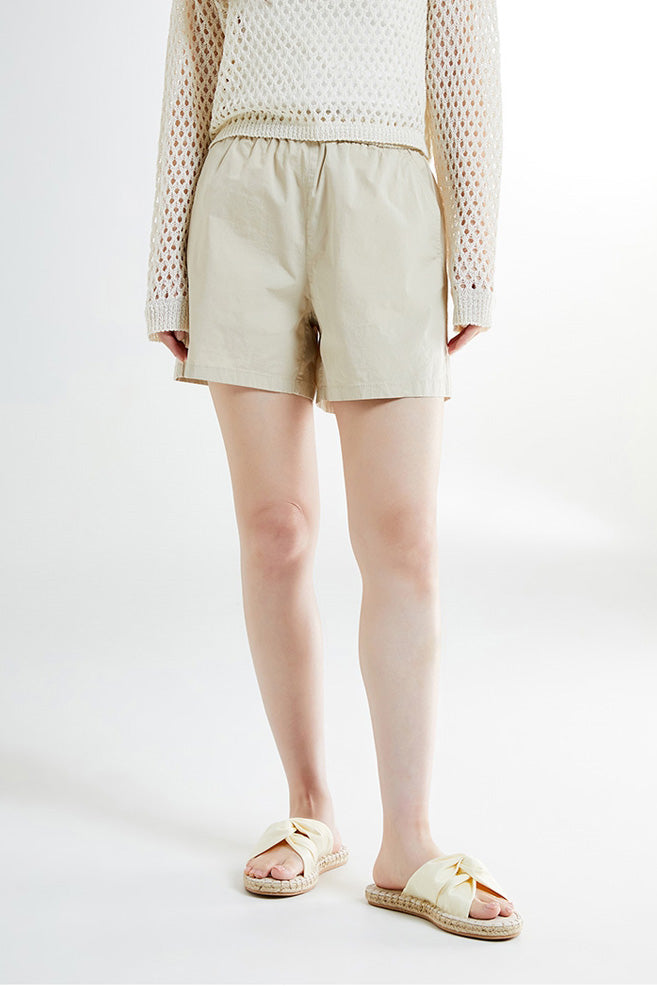Women Cotton Spandex Banding Shorts