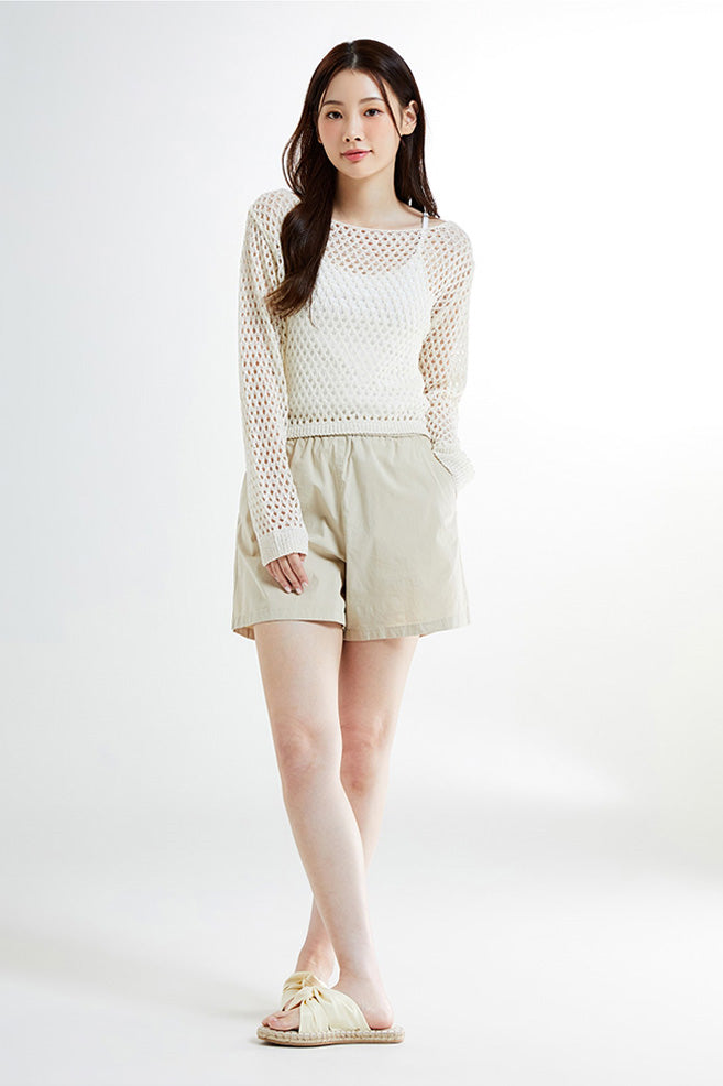 Women Cotton Spandex Banding Shorts