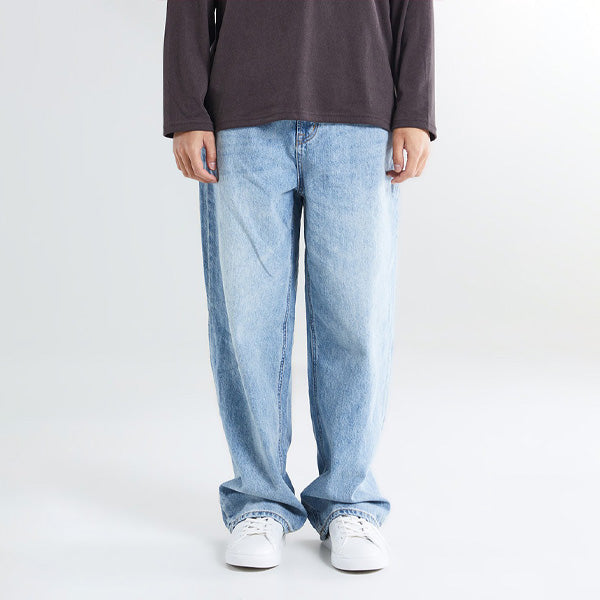 SPAO Men Wide Jeans SPTJF23C51 Indigo