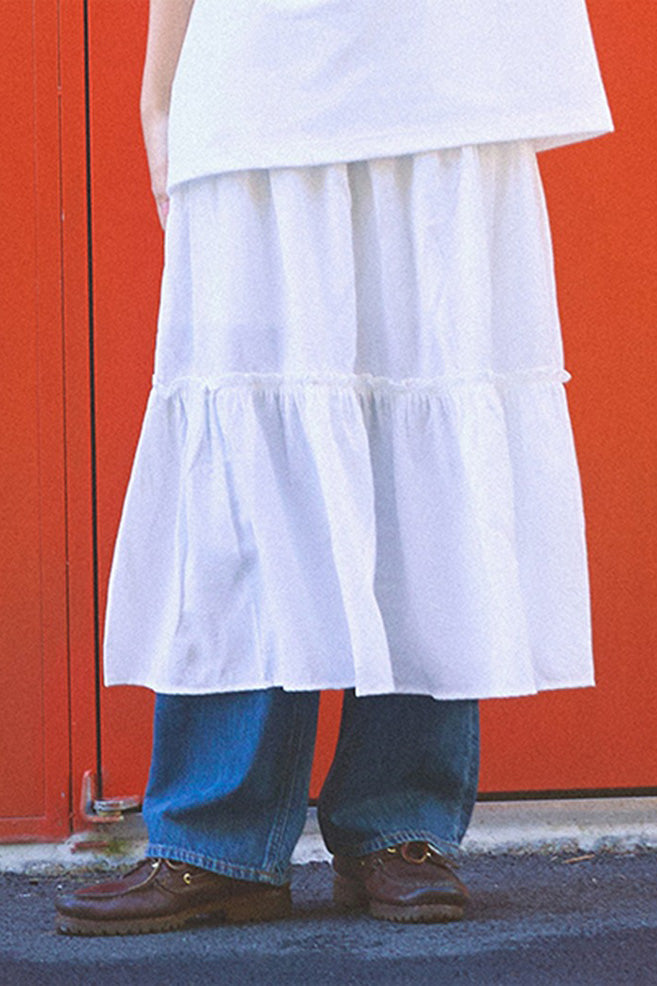 Women Tiered Long Skirt