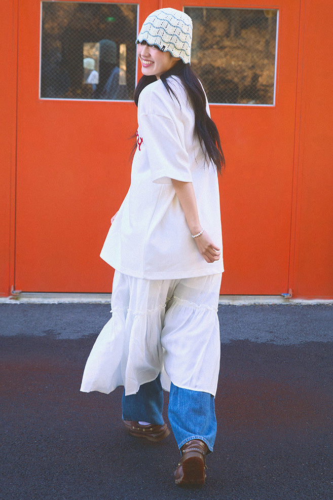 Women Tiered Long Skirt