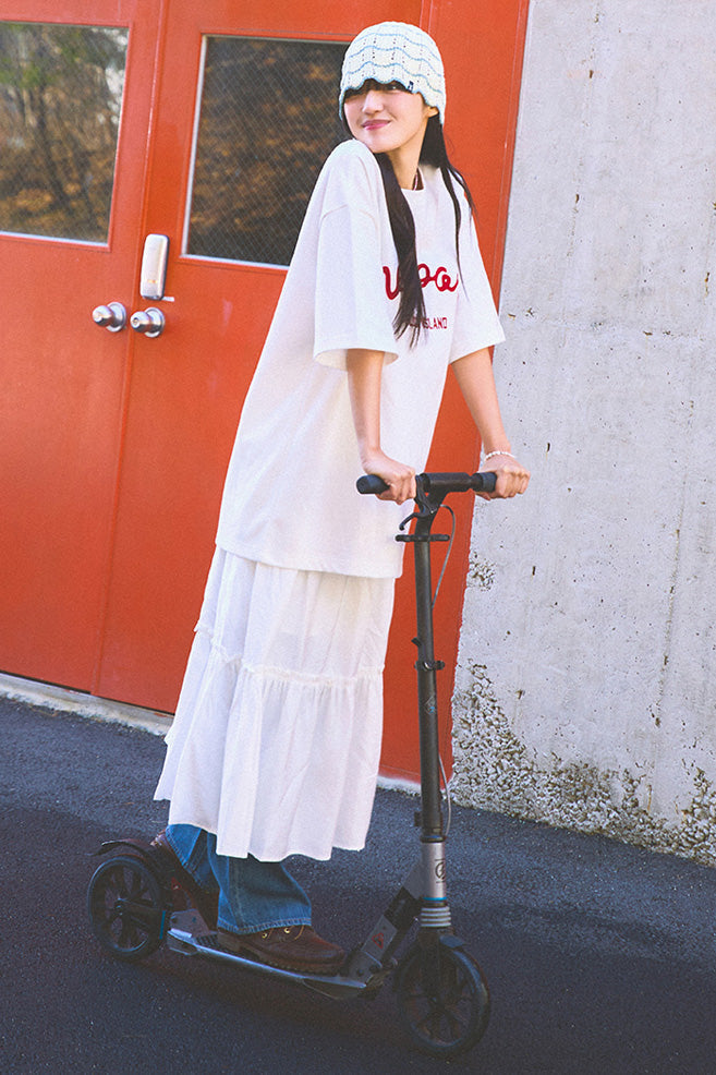Women Tiered Long Skirt