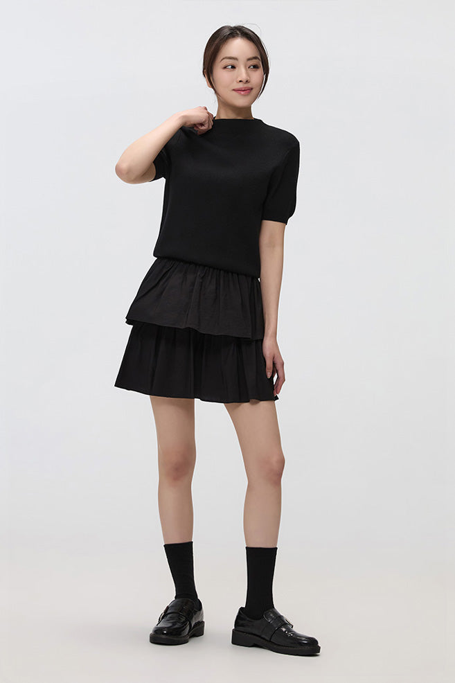 SPAO Women Tiered Mini Skirt