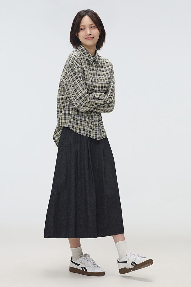 Women Flare Long Skirt