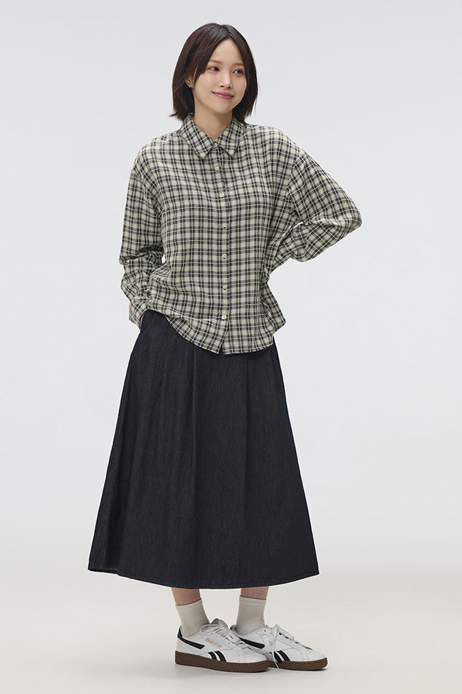 Women Flare Long Skirt