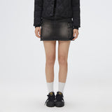 SPAO Women Denim Cargo Mini Skirt SPWJF24G02 D/Grey