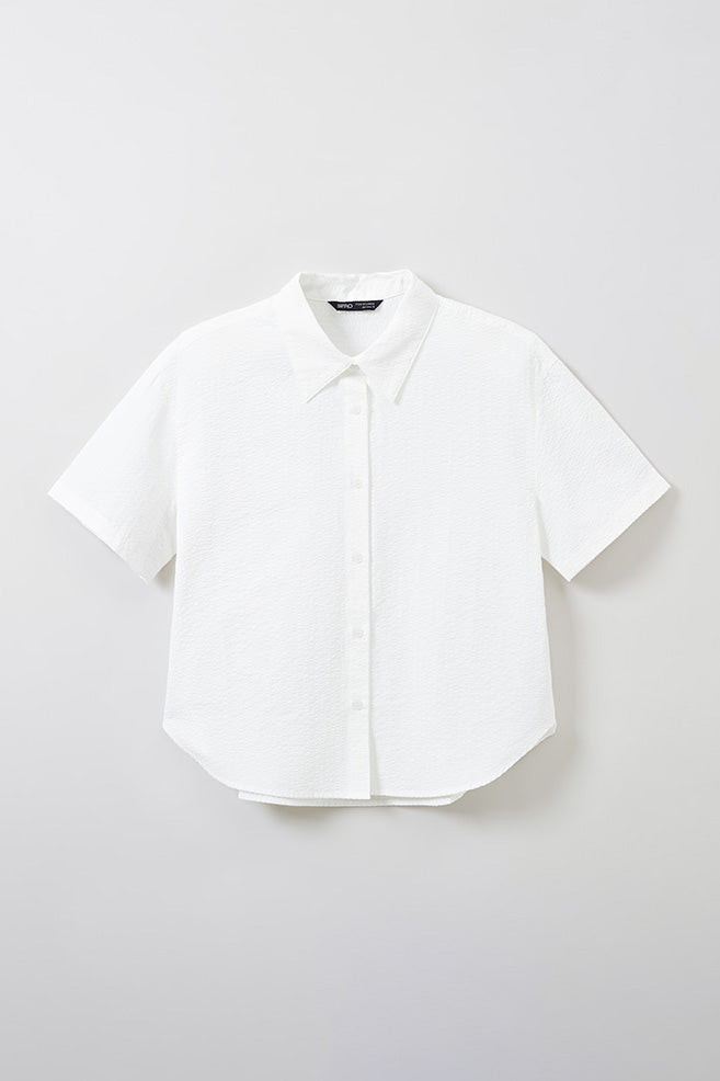 SPAO Women Short Sleeve Stripe Shirt