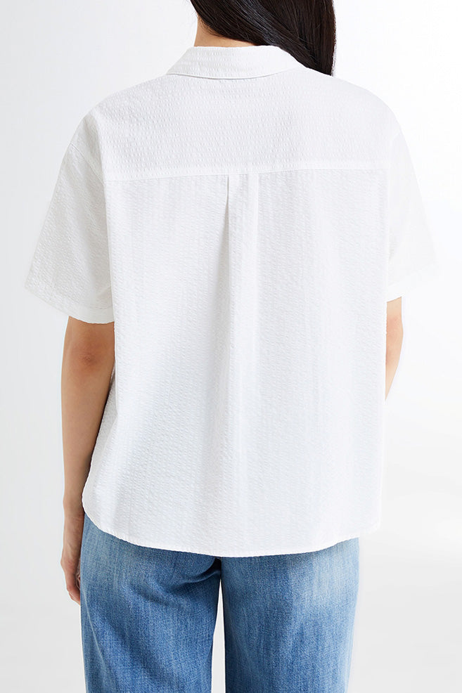 SPAO Women Short Sleeve Stripe Shirt
