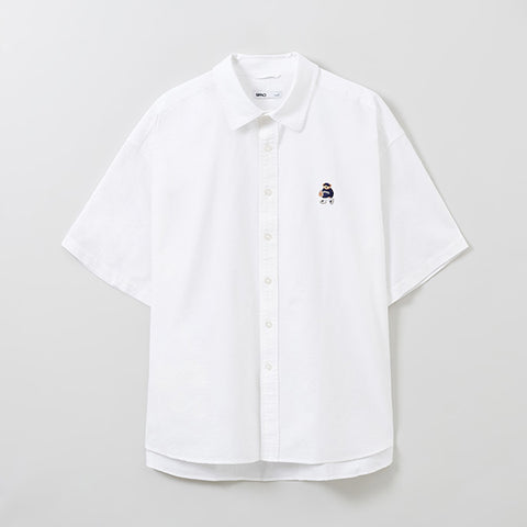 SPAO Men Short Sleeve Overfit Shirt SPYWE25C51 White