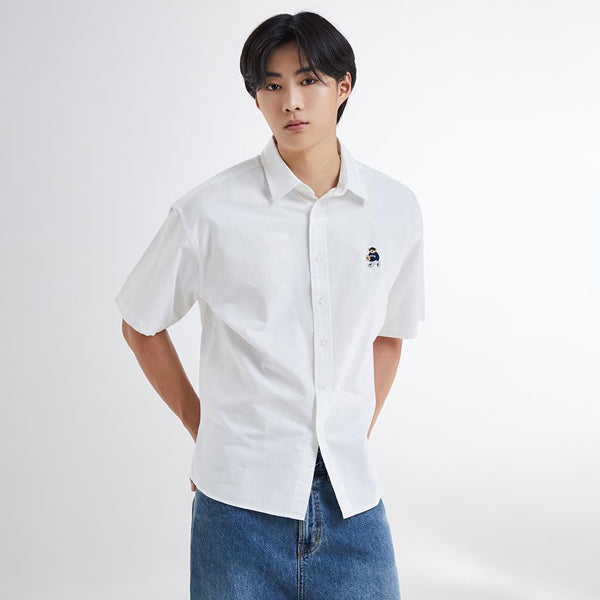 SPAO Men Short Sleeve Overfit Shirt SPYWE25C51 White