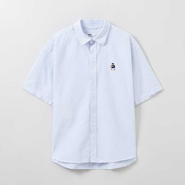 SPAO Men Short Sleeve Overfit Shirt SPYWE25C51 Blue