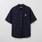 SPAO Men Short Sleeve Overfit Shirt SPYWE25C51 Navy